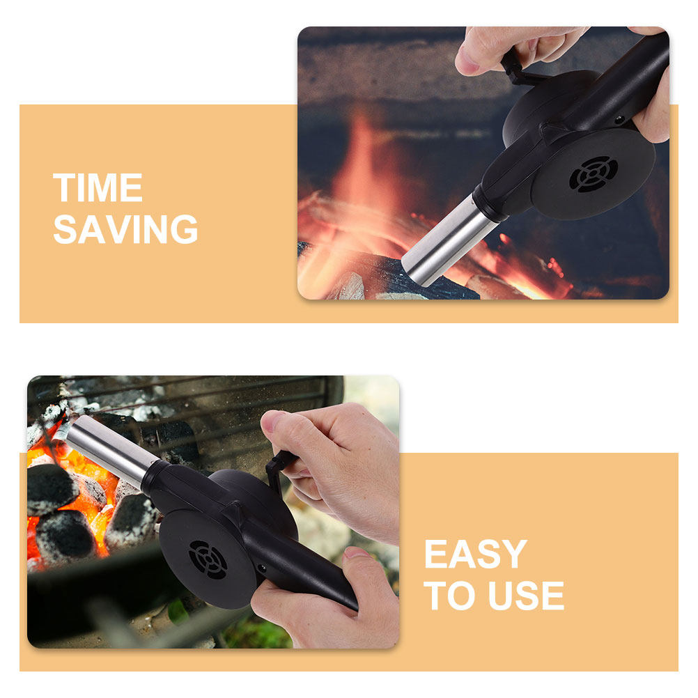Manual Blower Black Hand Crank - Camping Cooking Bbq recensione e prezzo